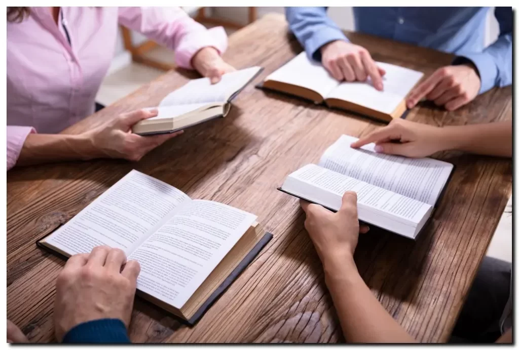 group Bible study at Christian Drug Rehab Centers in Arkansas
