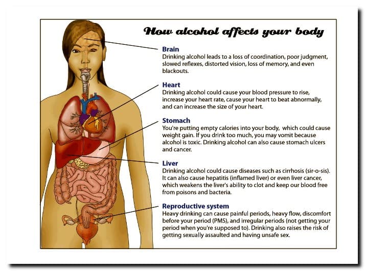 How does Alcohol affect the body.
