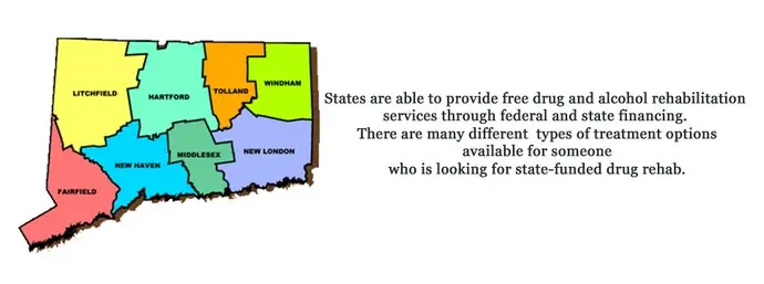 The state of Connecticut able to provide free drug and alcohol rehabilitation services through federal and state financing. There are many different types of treatment options for substance abuse available for someone who is looking for state-funded drug rehab.