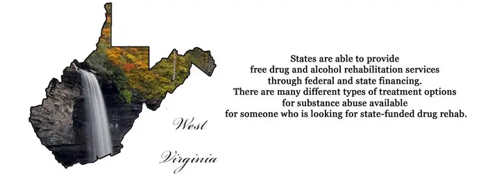 The state of West Virginia is able to provide free drug and alcohol rehabilitation services through federal and state financing. There are many different types of treatment options for substance abuse available for someone who is looking for state-funded drug rehab.