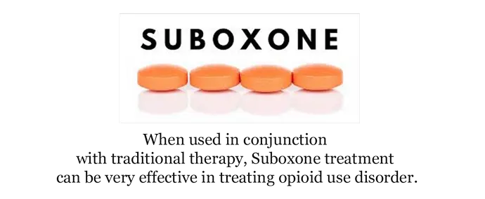 Suboxone is a safer alternative to being addicted to opioids because it incorporates the opioid blocker (Naloxone) to help limit overdoses, and buprenorphine, an opioid medication or narcotic to help with opioid withdrawal symptoms.